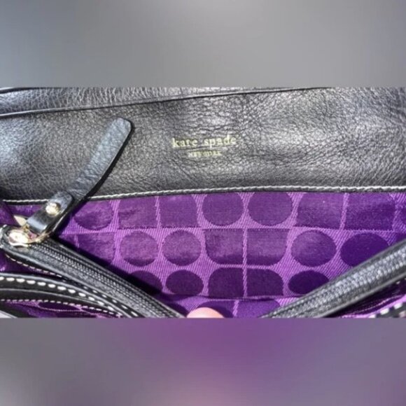 Kate Spade Black & White Adrienne Signature Print Wallet NWOT - Picture 12 of 12
